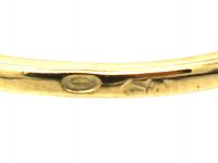 Dutch Belle Epoque 14ct Gold & Platinum, Diamond Ring with Diamond Set Curved Shoulders