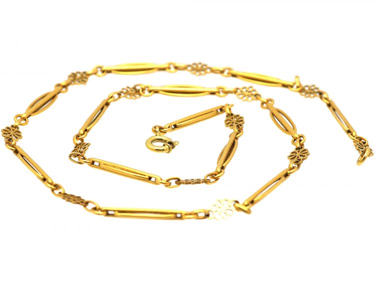 18ct Gold Belle Epoque Ornate Chain
