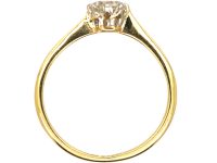 Early 20th Century 18ct Gold & Platinum, Diamond Solitaire Ring