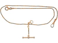 Edwardian 15ct Gold & Platinum Albert Chain