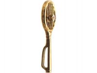 9ct Gold Tennis Racket Charm set with a Diamond