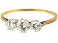Early 20th Century 18ct & Platinum, Three Stone Diamond Ring