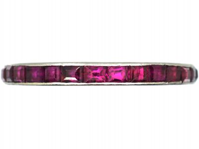 Art Deco Platinum & Ruby Eternity Ring