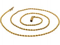 Edwardian 15ct Gold Prince of Wales Twist Chain