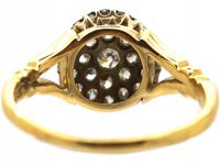 Edwardian 18ct Gold & Diamond Cluster Ring