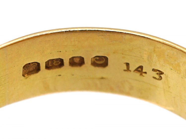Victorian 18ct Gold Double Snake Ring set with Diamonds