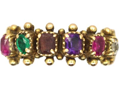 Georgian 15ct Gold Acrostic Ring That Spells Regard