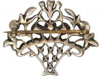 Edwardian Silver & Paste Giardinetti Brooch