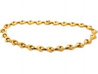 Italian 1970s 18ct Gold Articulated Collar