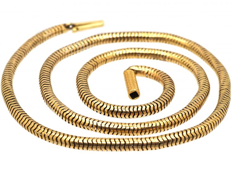 Victorian 15ct Gold Snake Chain