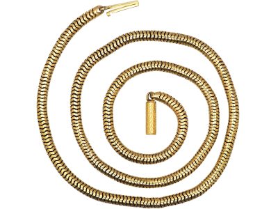 Victorian 15ct Gold Snake Chain