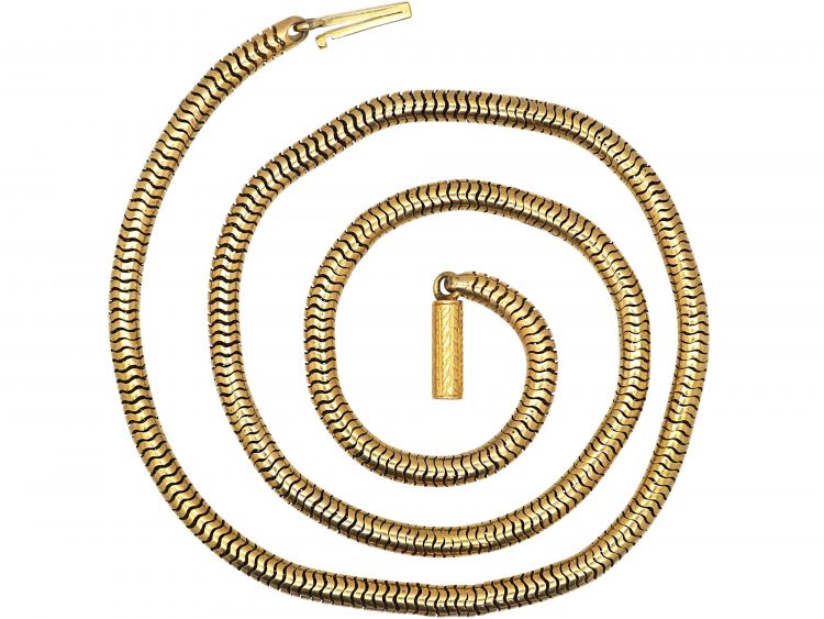 Victorian 15ct Gold Snake Chain