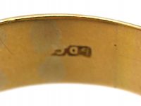 Victorian 18ct Gold Double Snake Ring set with Diamonds