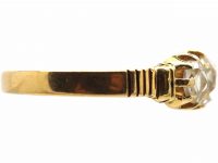 Victorian 18ct Gold Three Stone Rose Diamond Ring