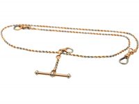 Edwardian 15ct Gold & Platinum Albert Chain