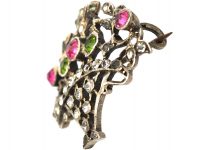 Edwardian Silver & Paste Giardinetti Brooch
