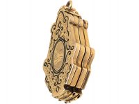 19th Century Swiss 14ct Gold & Enamel Family Locket with Six Compartments
