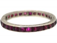 Art Deco Platinum & Ruby Eternity Ring