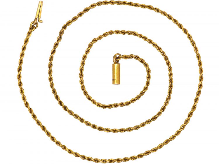 Edwardian 15ct Gold Prince of Wales Twist Chain