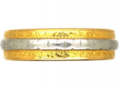 Mid 20th Century 22ct Gold & Platinum Wedding Ring by Charles Green & Sons
