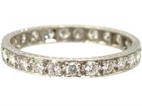 Art Deco Platinum & Diamond Eternity Ring