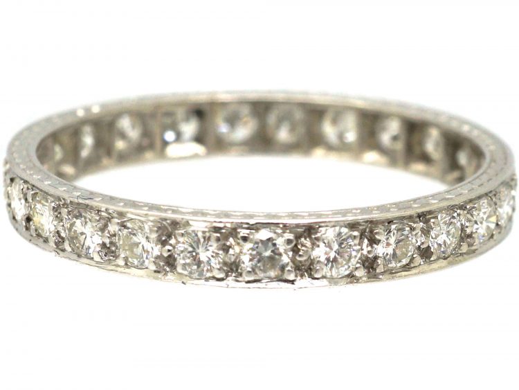 Art Deco Platinum & Diamond Eternity Ring