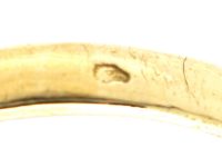 French 19th Century 18ct Gold Signet Ring with Hinged Locket Inside
