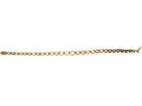 Retro 9ct Gold Bracelet set with a Line of Graduated Opals