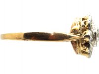 Edwardian 18ct Gold & Platinum, Diamond Cluster Ring