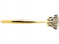 Early 20th Century 18ct Gold & Platinum, Diamond Solitaire Ring