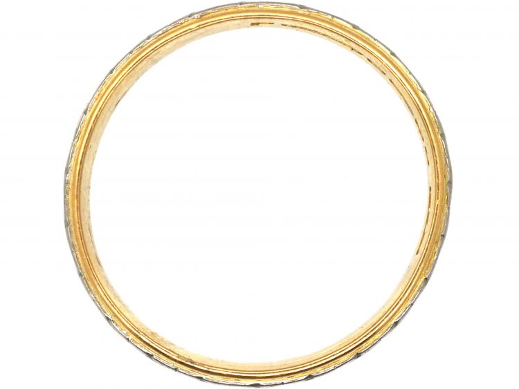 Mid 20th Century 22ct Gold & Platinum Wedding Ring by Charles Green & Sons
