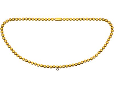 Victorian 18ct Gold Beads Collar