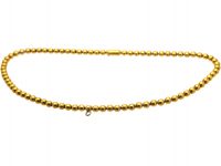 Victorian 18ct Gold Beads Collar
