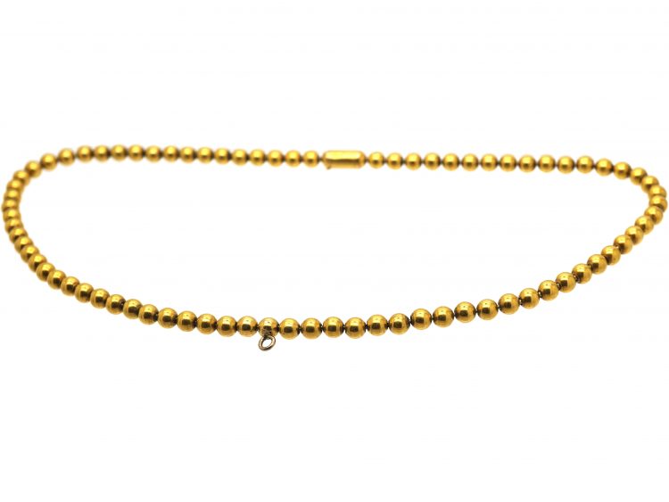Victorian 18ct Gold Beads Collar