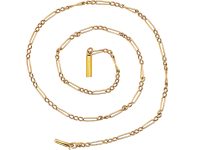 Edwardian Ornate 15ct Gold Chain