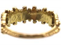 Georgian 15ct Gold Acrostic Ring That Spells Regard