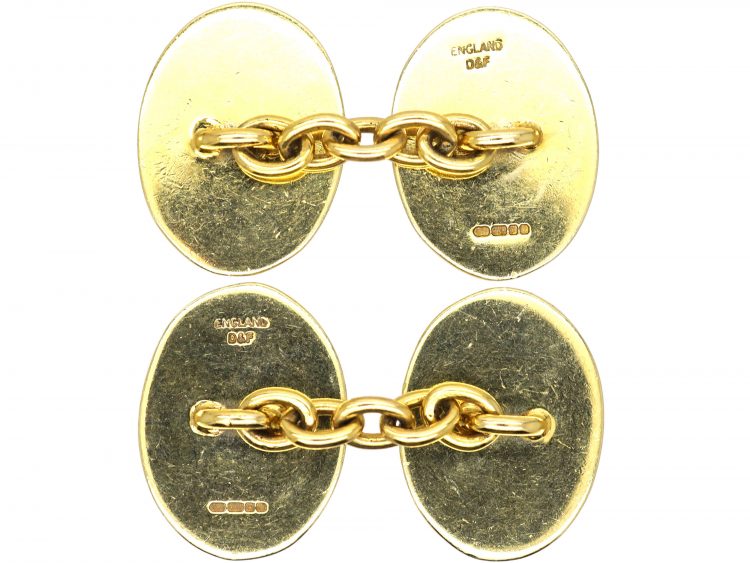 9ct Gold Golf Cufflinks by Deakin & Francis