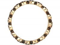 Georgian 9ct Gold Almandine Garnet Eternity Ring