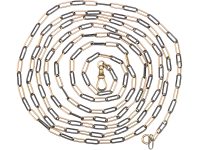 Edwardian Niello Long Chain