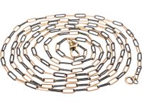 Edwardian Niello Long Chain