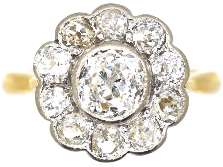 18ct Gold & Diamond Cluster Ring by Garrard & Company