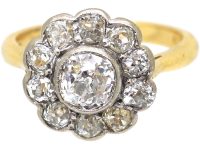 18ct Gold & Diamond Cluster Ring by Garrard & Company