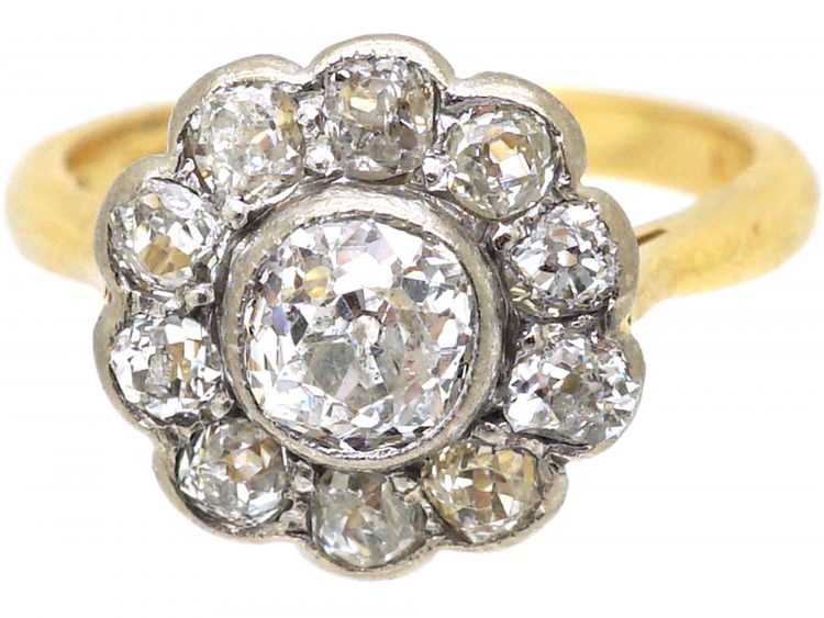 18ct Gold & Diamond Cluster Ring by Garrard & Company