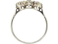 Art Deco Platinum & Three Stone Diamond Ring
