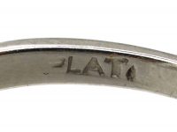 Art Deco Platinum & Three Stone Diamond Ring