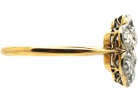 Early 20th Century 18ct Gold & Platinum, Diamond Cluster Ring