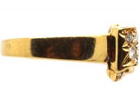 Sapphire & Pave Set Diamond Bow Ring by Van Cleef & Arpels