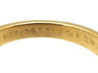 Sapphire & Pave Set Diamond Bow Ring by Van Cleef & Arpels