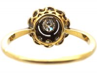Edwardian 18ct Gold & Platinum, Diamond Cluster Ring