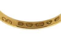Victorian 18ct Gold, Black Enamel & Diamond Ring